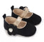 Black Flower Booties BTS9117C